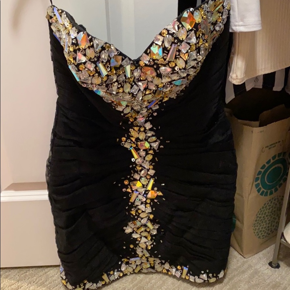 Jovani cocktail dress with sequins | New Years dress